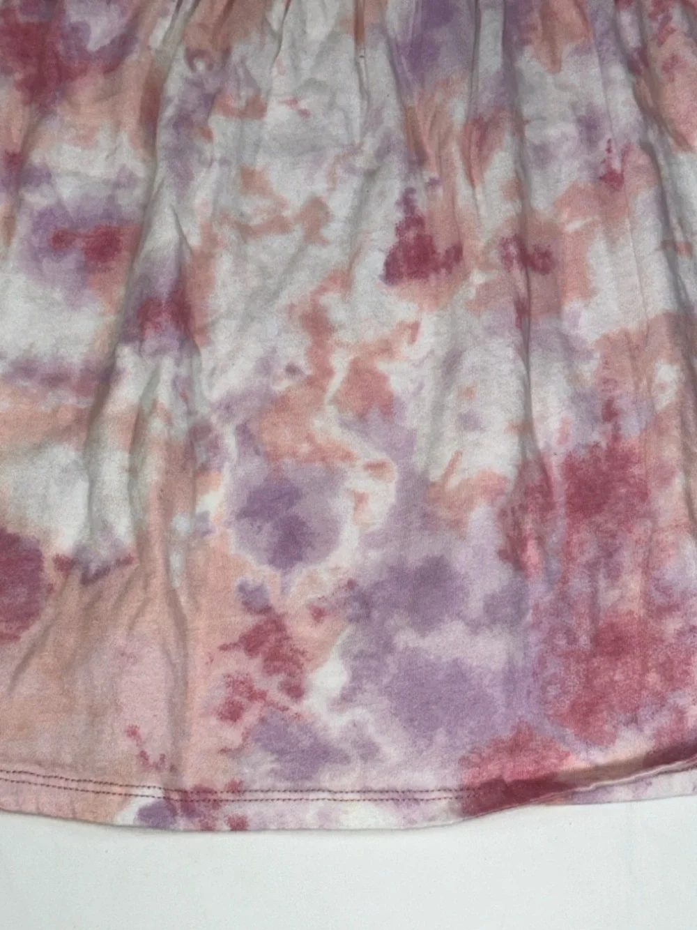 Old Navy Toddler Girl 3T Pink Purple Tie Dye Long Sleeve Casual Skater Dress